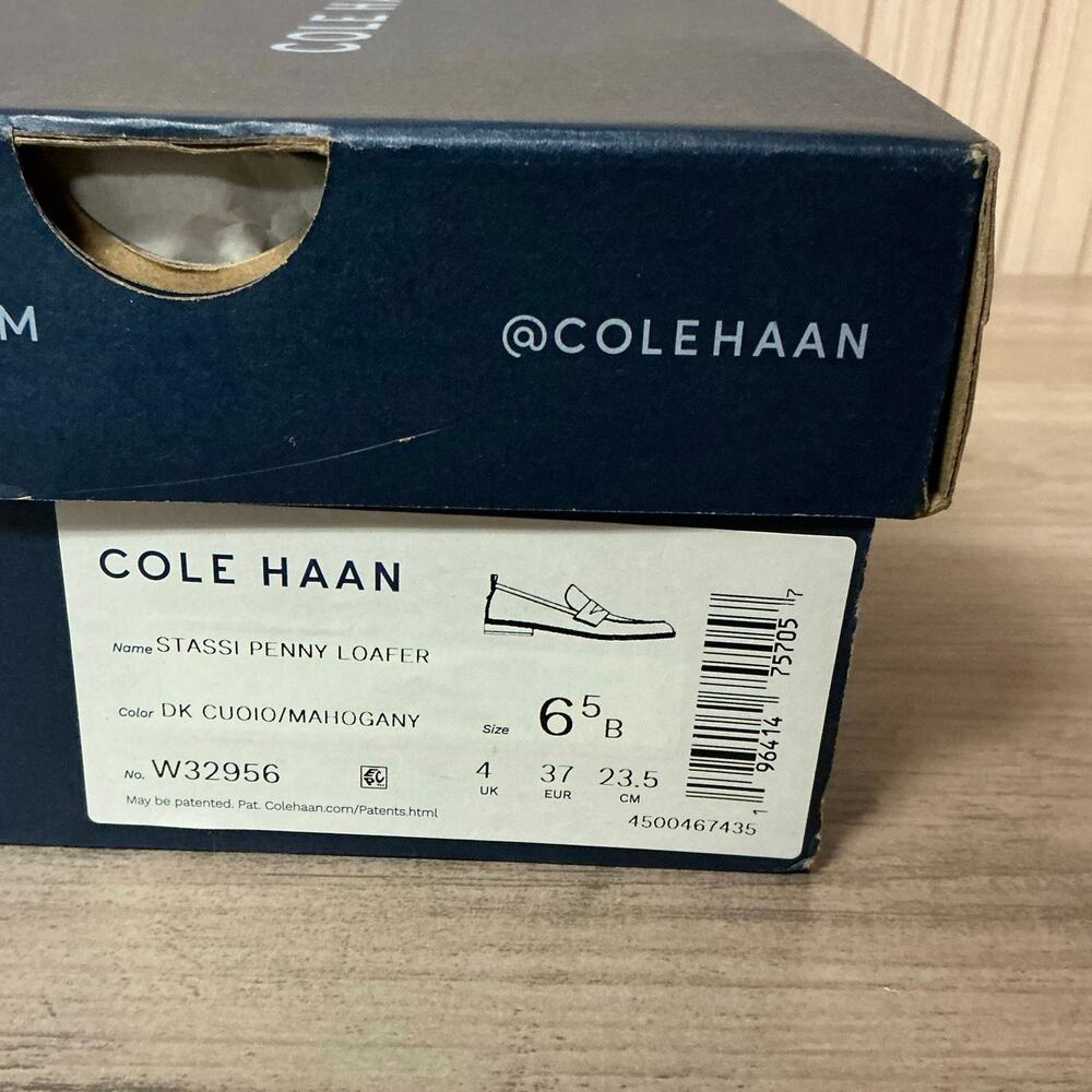Cole Haan Women's Stassi Soft Leather Penny Loafers 6.5B - Picture 9 of 9